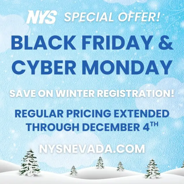 ❄️ BLACK FRIDAY & CYBER MONDAY SPECIAL! ❄️

Winter sports are right around the corner — and we’ve got a deal you won’t want to miss! We are extending regular pricing on all Winter registrations through December 4th! Lock in your spot, save money, and get ready for an amazing season of youth sports.

If you’re looking for a meaningful holiday gift, a season of sports is a great way to keep your child happy, healthy, and active. Register today at nysnevada.com to secure your spot!