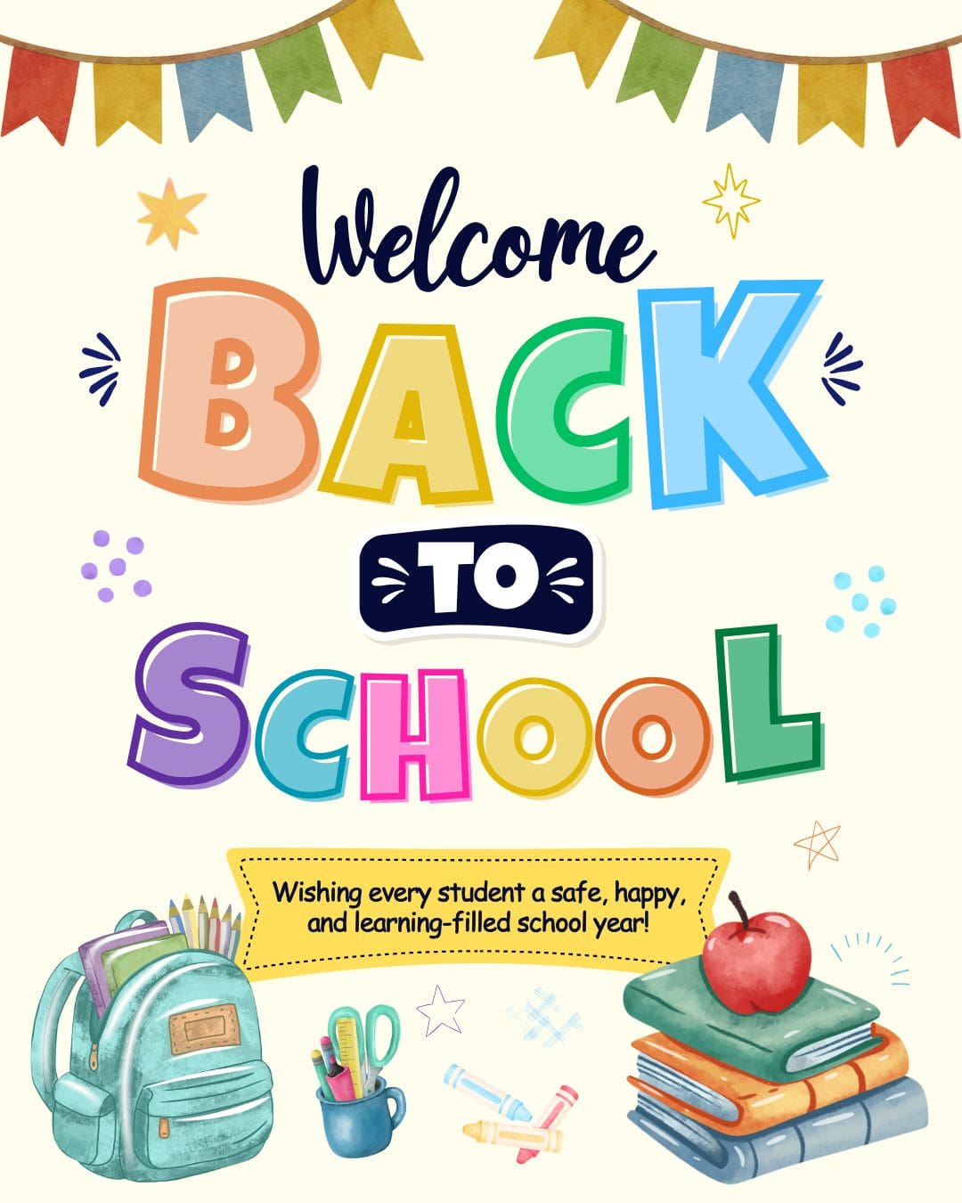 Wishing all the students, teachers, and families a wonderful start to the new school year! 🍎📚 Here's to safe mornings, exciting new lessons, new friendships, and a year full of curiosity, growth, and fun both in and out of the classroom. From all of us at Nevada Youth Sports... good luck this year, you've got this! 🎒